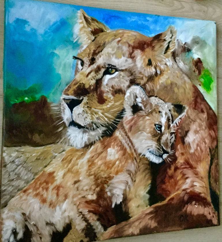 Original Animal Painting by Olga Koval