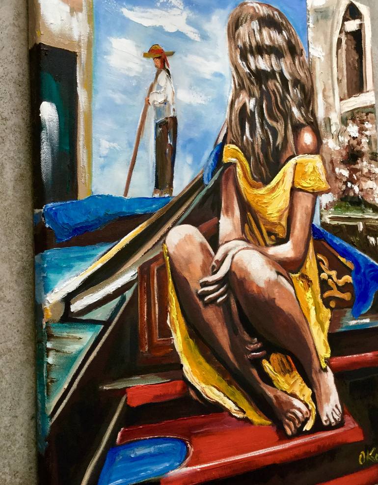 Original Expressionism Women Painting by Olga Koval