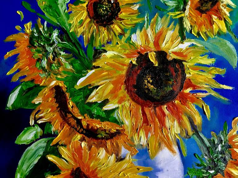 Original Floral Painting by Olga Koval