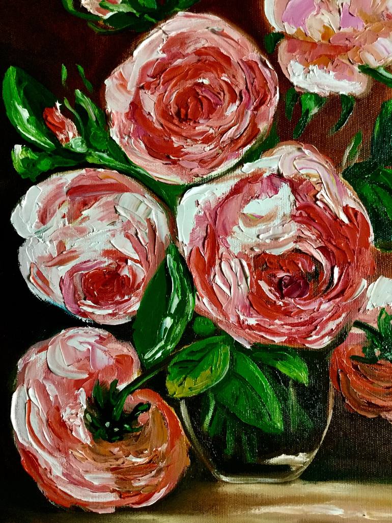 Original Floral Painting by Olga Koval