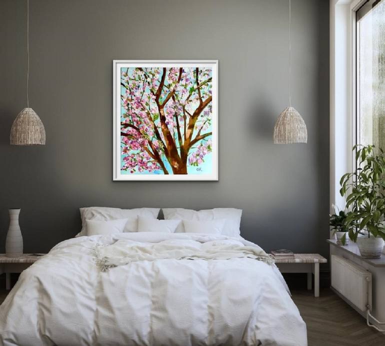 Original Tree Painting by Olga Koval