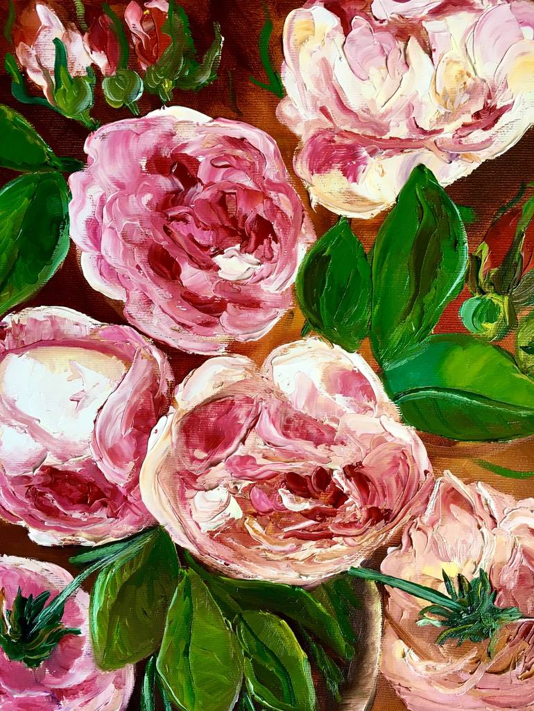 Original Floral Painting by Olga Koval