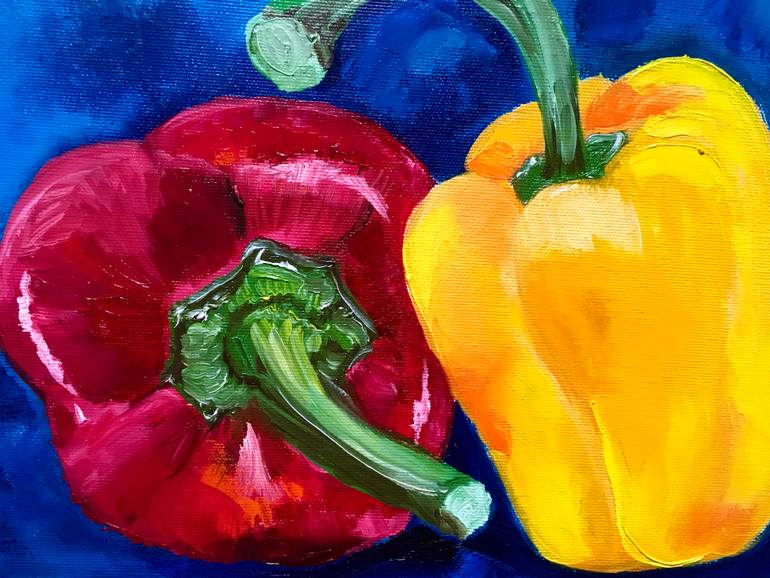 Original Art Deco Still Life Painting by Olga Koval