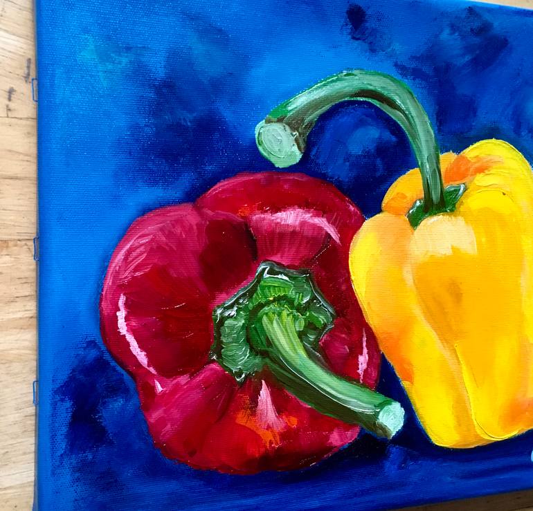Original Art Deco Still Life Painting by Olga Koval