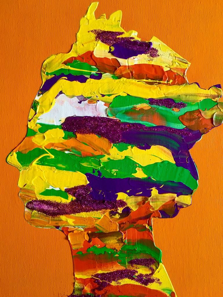 Original Abstract Pop Culture/Celebrity Painting by Olga Koval