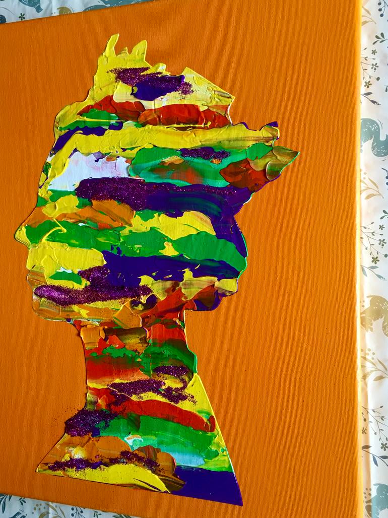 Original Abstract Pop Culture/Celebrity Painting by Olga Koval