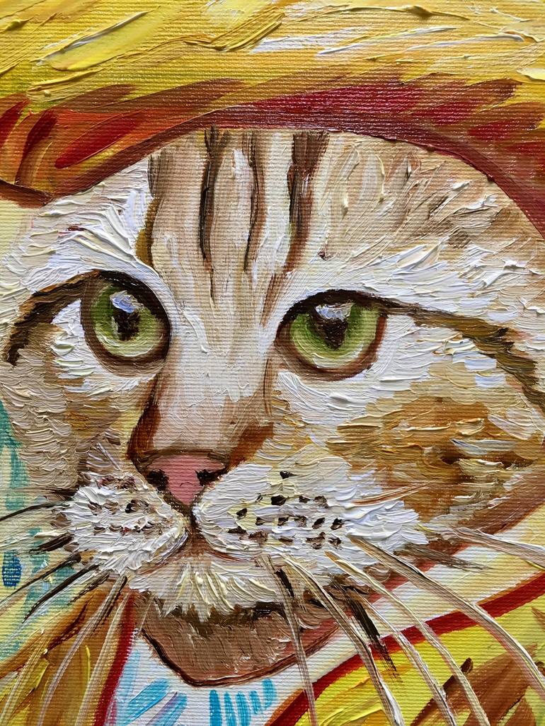 Original Cats Painting by Olga Koval