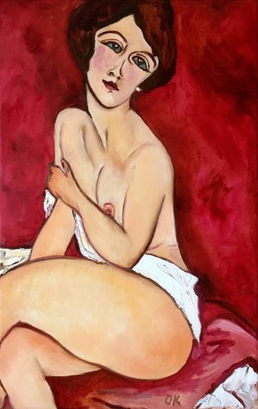 Print of Impressionism Nude Paintings by Olga Koval