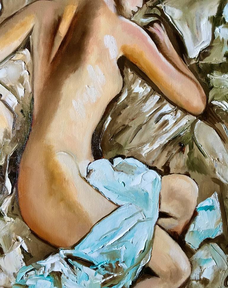 Original Impressionism Nude Painting by Olga Koval