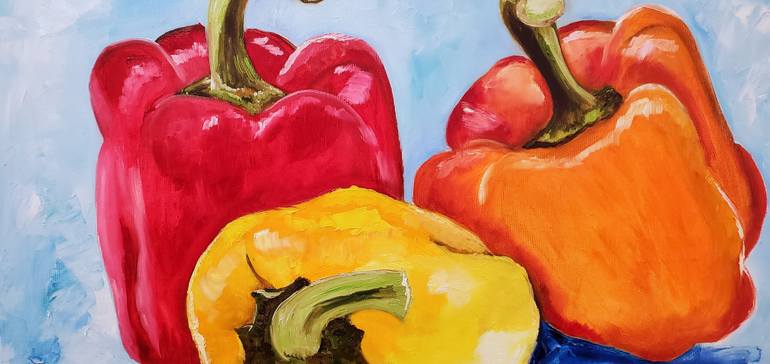 Original Art Deco Still Life Painting by Olga Koval