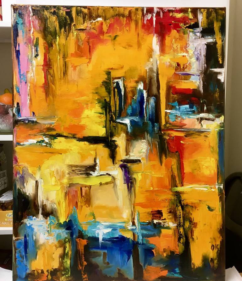 Original Expressionism Abstract Painting by Olga Koval
