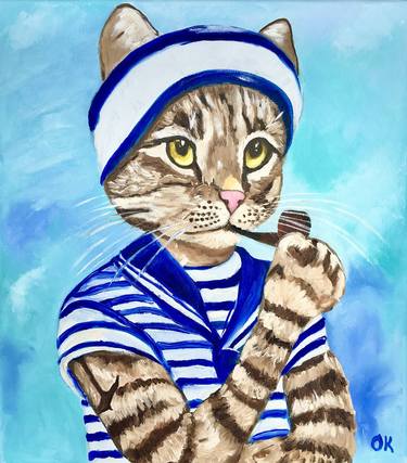 Original Cats Paintings by Olga Koval