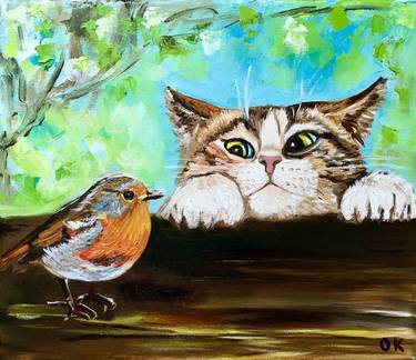 Original Cats Paintings by Olga Koval