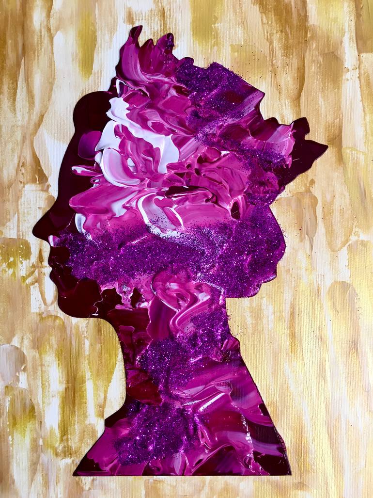 Original Abstract Expressionism People Painting by Olga Koval