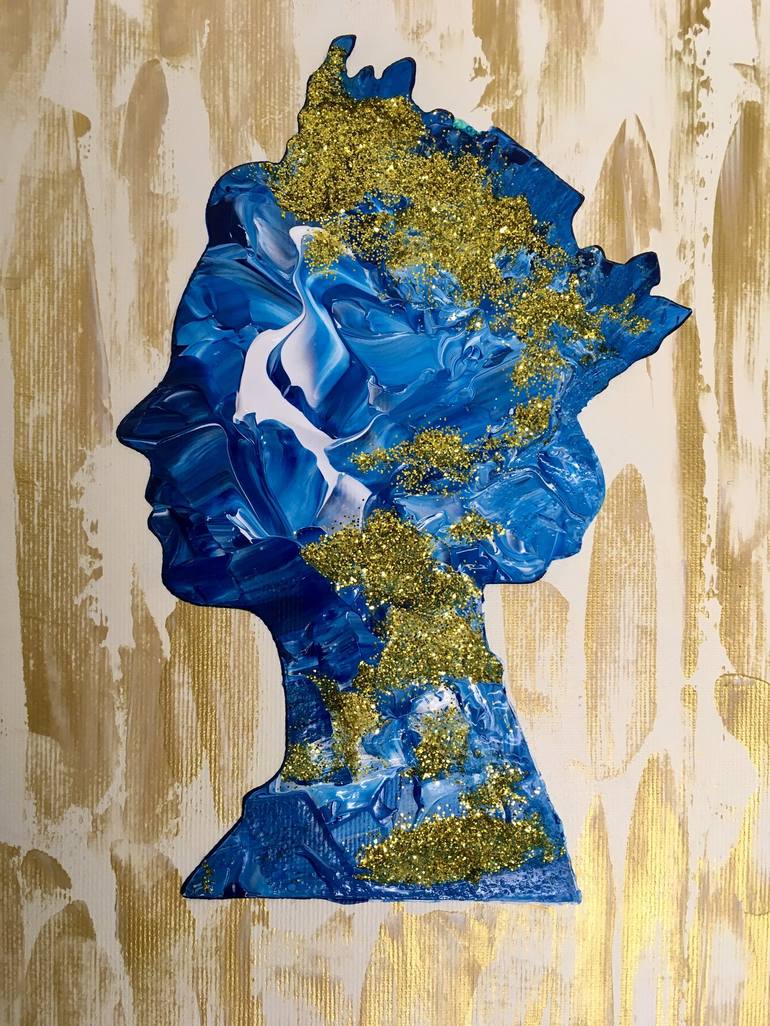 Original Abstract Portrait Painting by Olga Koval