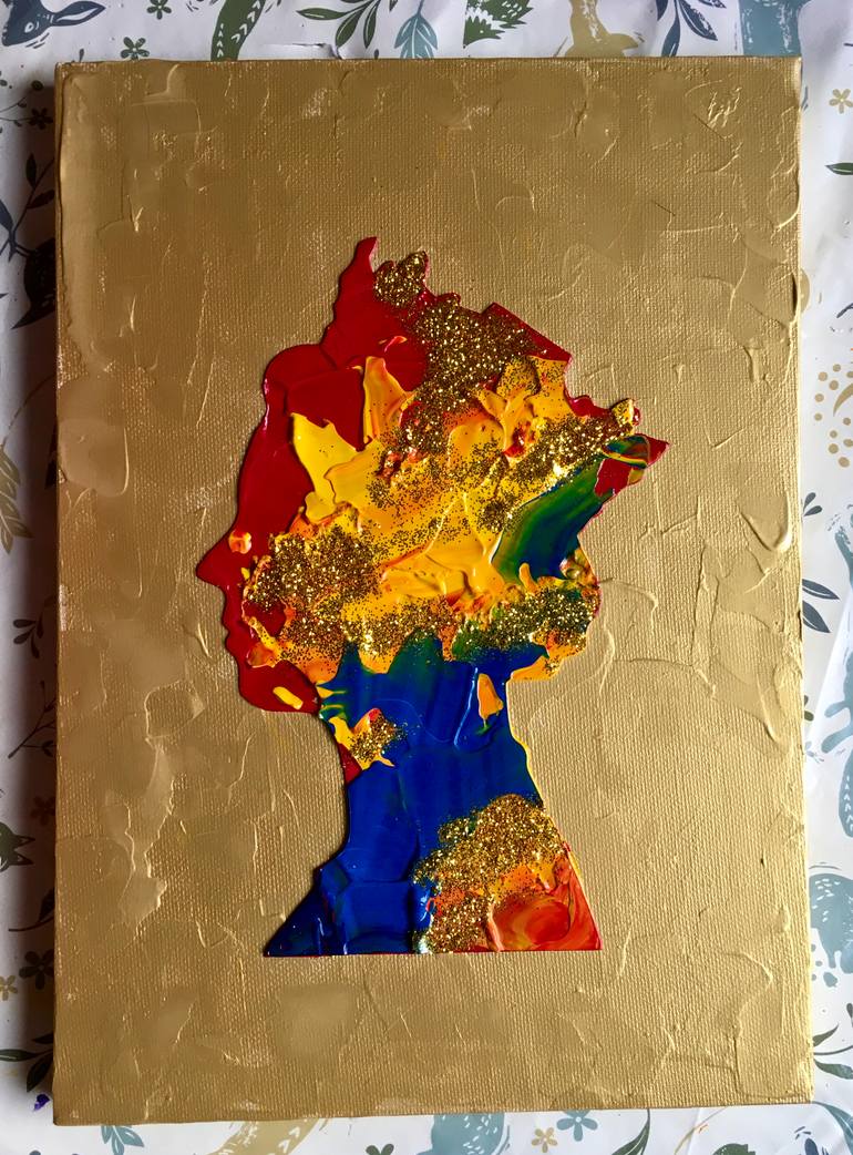 Original Abstract People Painting by Olga Koval
