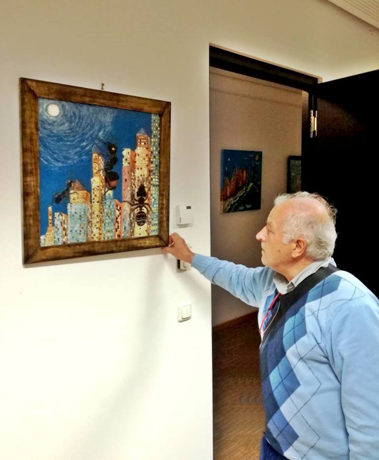 Original Surrealism Fantasy Painting by Roberto Lacentra