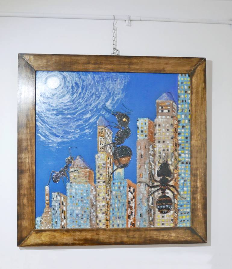 Original Surrealism Fantasy Painting by Roberto Lacentra