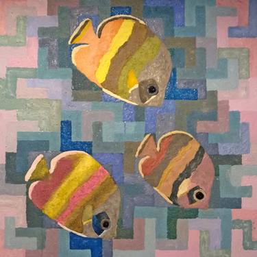 Print of Expressionism Fish Paintings by Roberto Lacentra