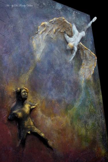 "Against The Forbidden" Wall Sculpture Relief - SOLD thumb