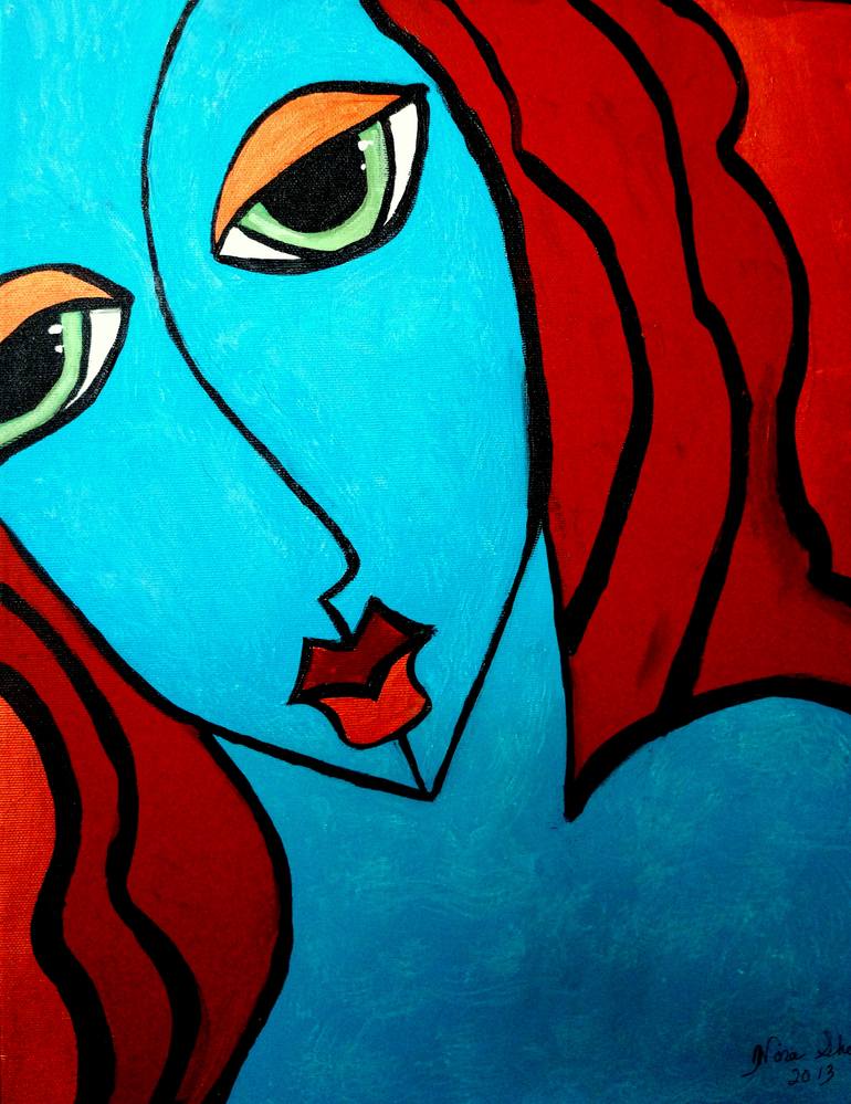Original Abstract Expressionism Abstract Painting by Nora Shepley