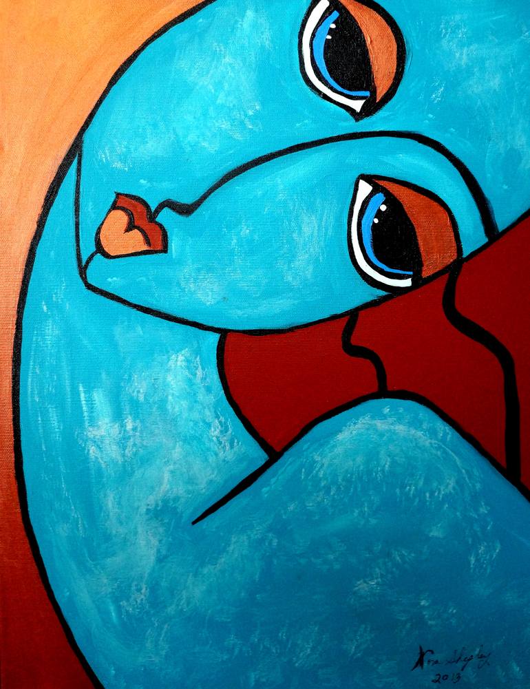 Original Abstract Expressionism Abstract Painting by Nora Shepley