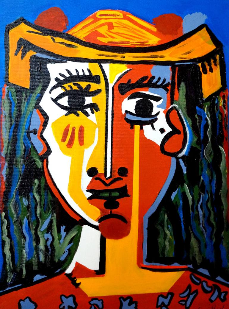 Original Abstract Expressionism Fantasy Painting by Nora Shepley