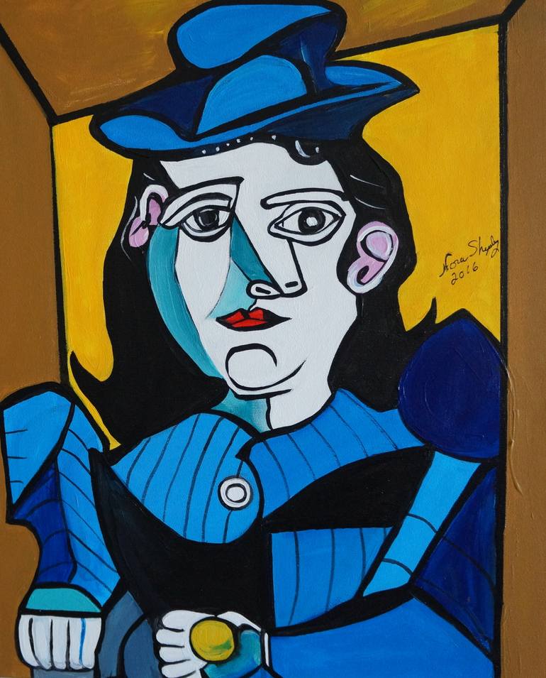 Original Pop Art Dogs Painting by Nora Shepley