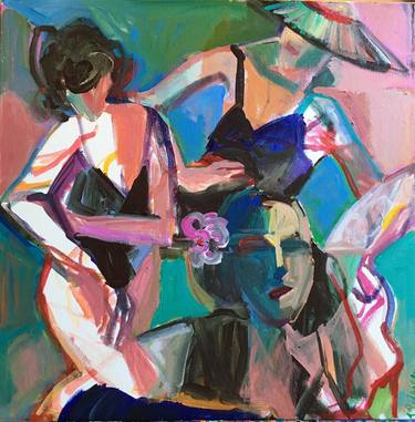 Print of Abstract Expressionism Fashion Paintings by Janet Pedersen