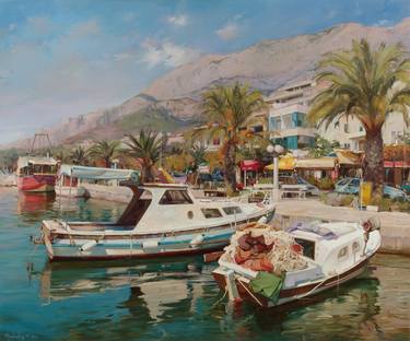 Original Boat Paintings by Olexandr Zaprudskyi