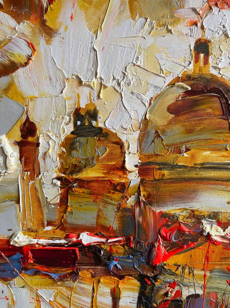 Original Impressionism Other Painting by Ukraine Kiev Art Gallery Gnome Guests