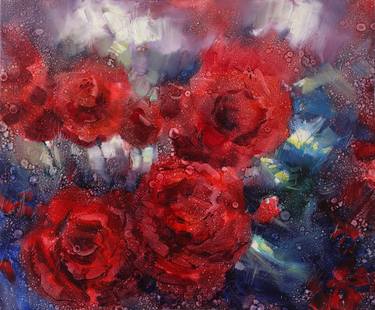 Original Fine Art Floral Paintings by Olexandr Zaprudskyi