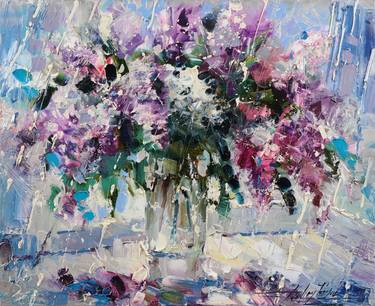 Original Impressionism Floral Paintings by Olexandr Zaprudskyi