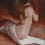 RED DRAPED by David Knight