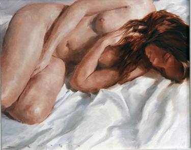 Original Figurative Nude Paintings by david knight