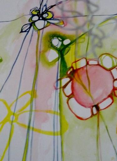 Original Abstract Floral Paintings by Anna Finkelstein