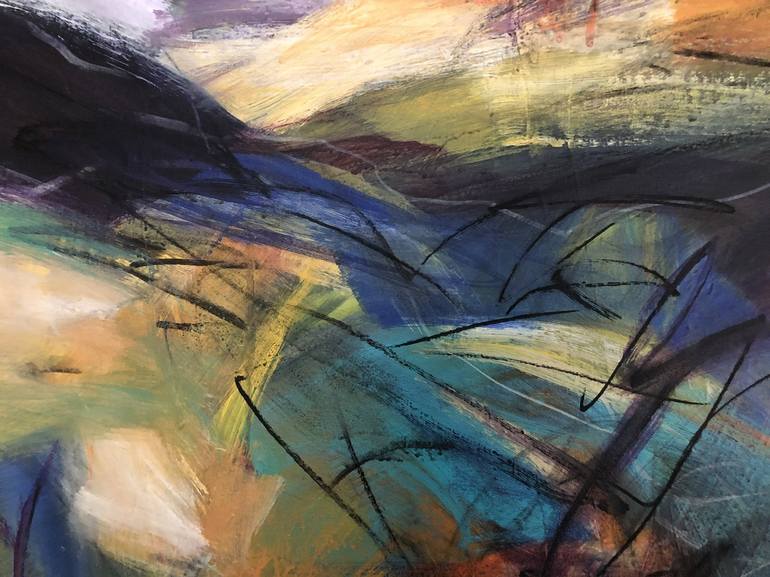 Original Abstract Landscape Painting by Alison Newman