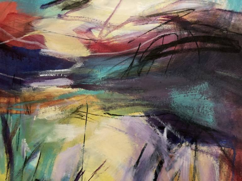 Original Abstract Landscape Painting by Alison Newman