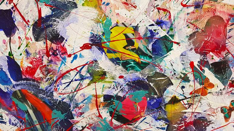 Original Modern Abstract Painting by Simone Monney