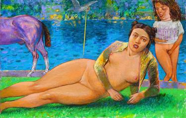 Print of Fine Art Erotic Paintings by Ivan Hadzhiyski