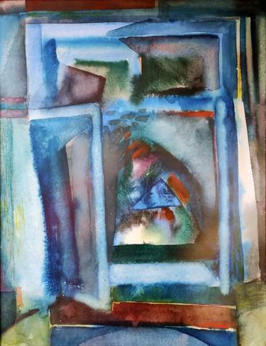 Print of Abstract Expressionism Interiors Paintings by Ivan Hadzhiyski