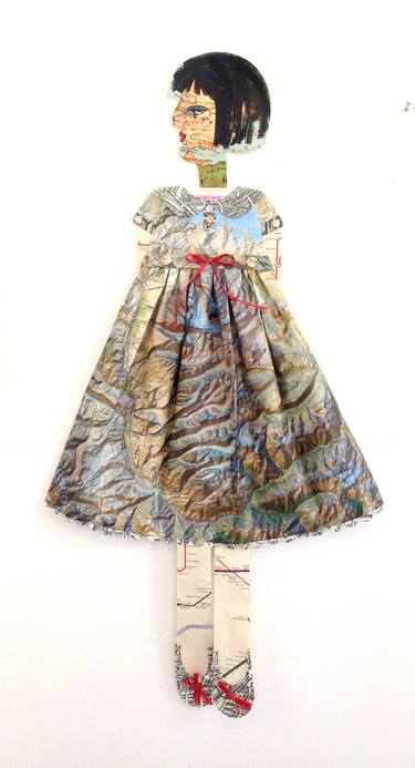 Original Fine Art Fashion Mixed Media by Elisabeth Lecourt