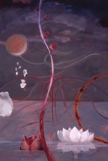 Saatchi Art Artist Ciel Bergman; Printmaking, “Lotus Vision from Mud Woman” #art