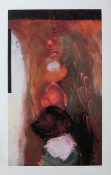 Saatchi Art Artist Ciel Bergman; Printmaking, “Vertical Fall” #art