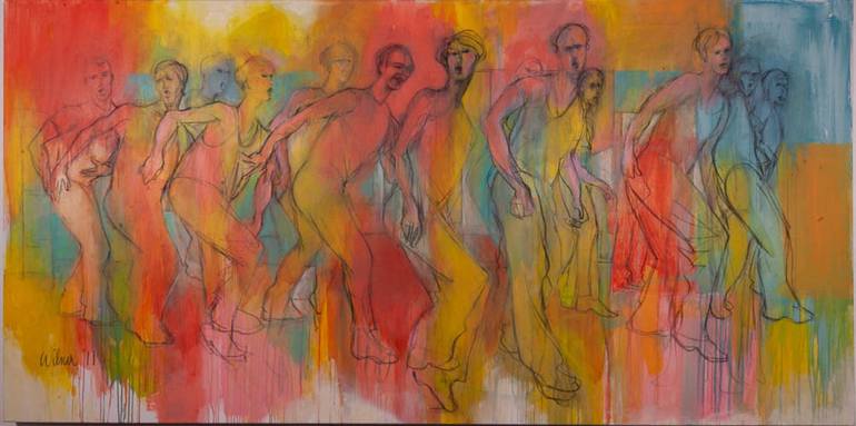 The Rehearsal Painting by James Wilner | Saatchi Art