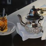 Stillife (Moroccan teapot with his tea glass) by Linda MOUFADIL