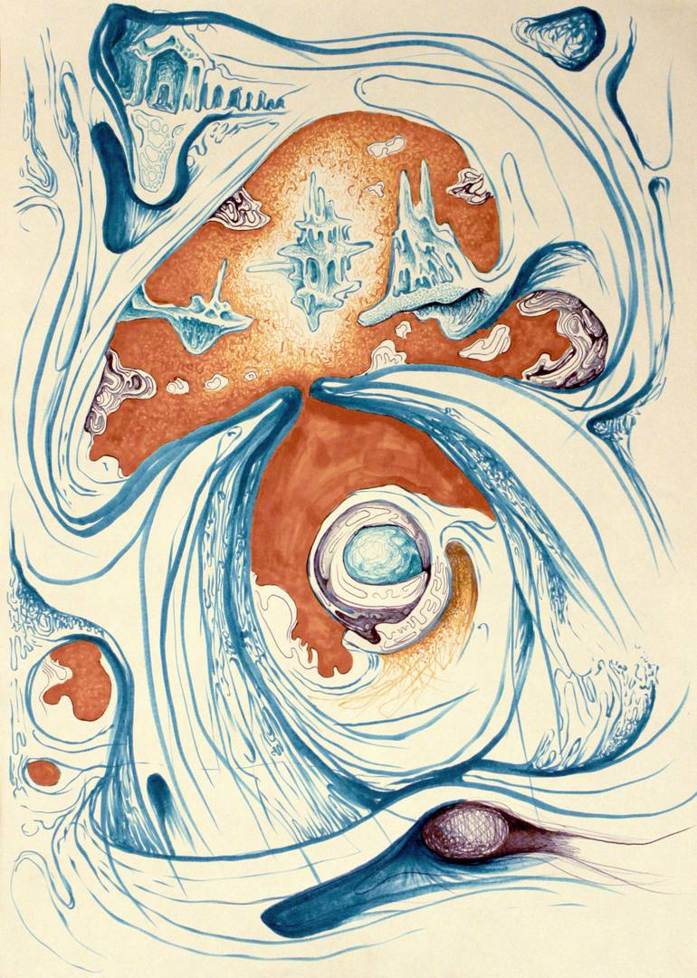 Floaters Drawing by Soso Chkhaidze Saatchi Art