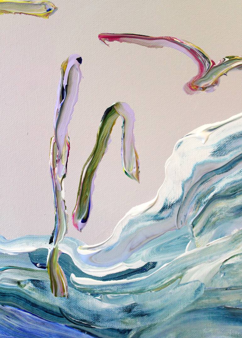 Original Abstract Landscape Painting by Jeanette Lafontine
