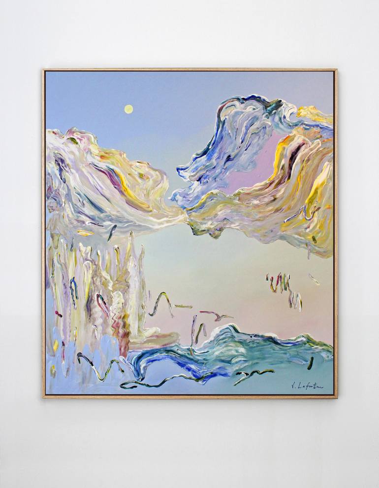 Original Abstract Landscape Painting by Jeanette Lafontine