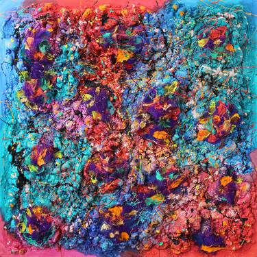 Original Expressionism Abstract Mixed Media by Jeanette Lafontine